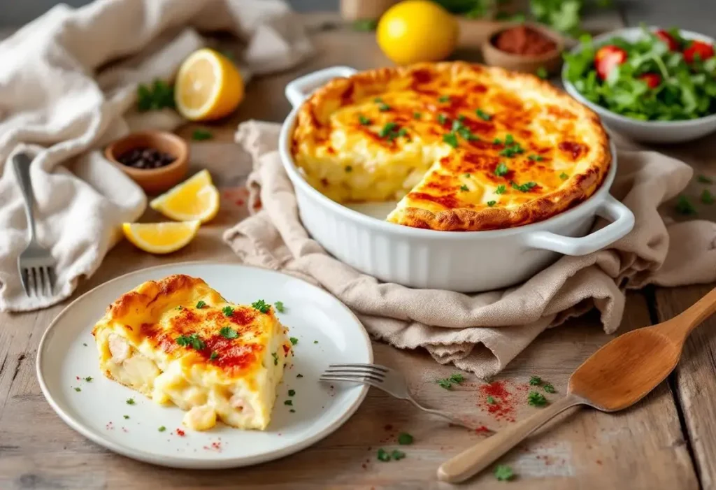 Marre des quiches ? Testez ce clafoutis pommes de terre-thon : un plat fondant, prêt en 5 minutes